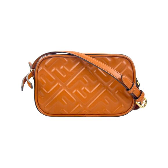 Fendi Zucca Embossed Leather Camera Crossbody Bag - Picture 1 of 8
